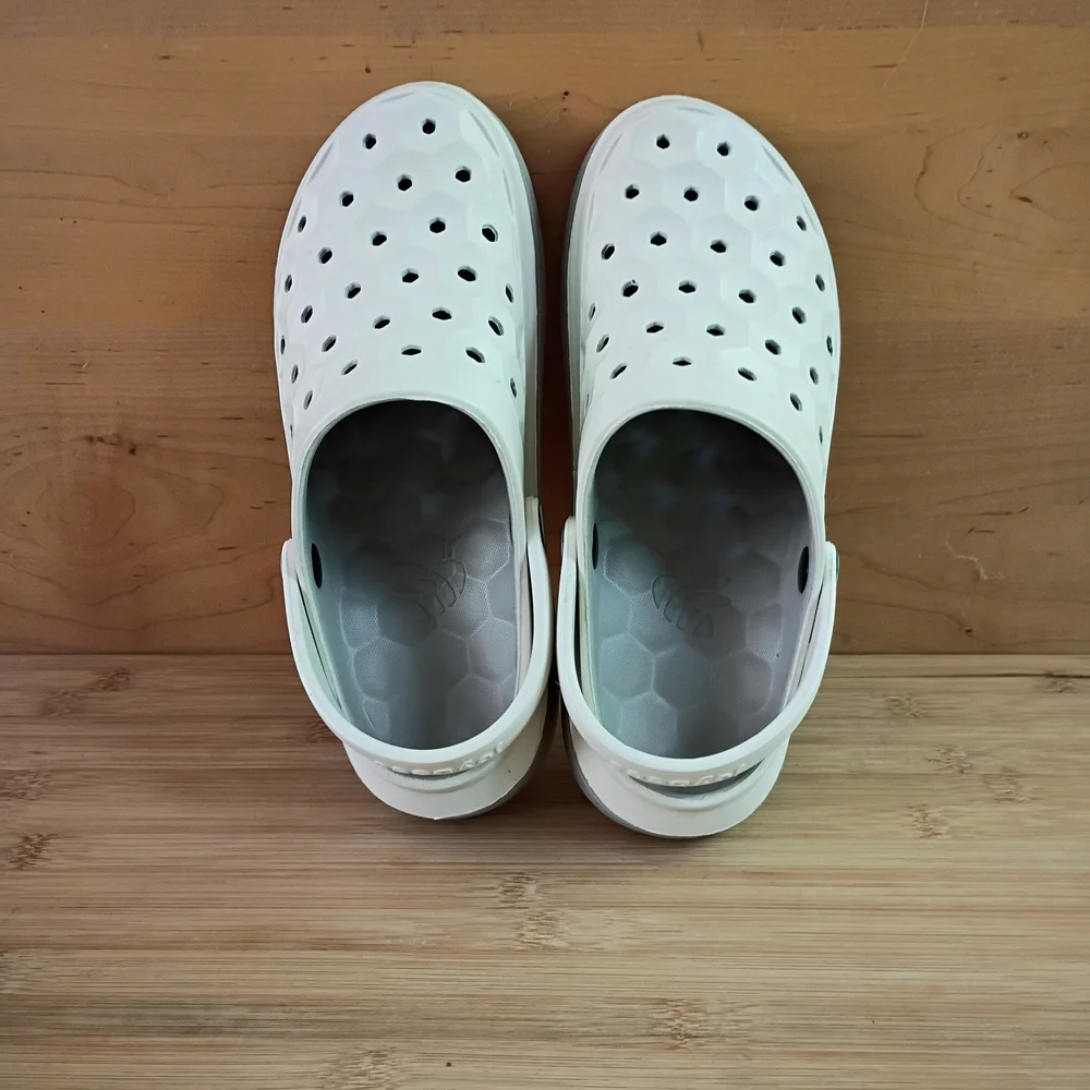 Joybees White Slip On Water Comfort Clog Shoes Unisex Womens 7 - Picture 5 of 7